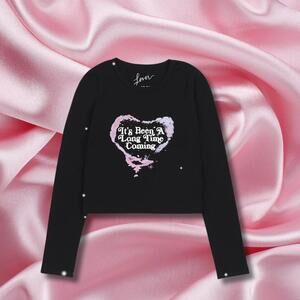 Taylor Swift Lover It’s Been A Long Time Coming Cropped Long Sleeve T-Shirt